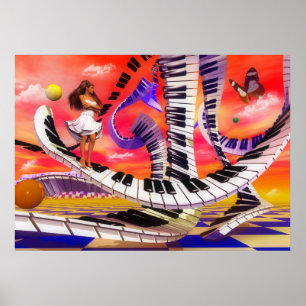 music, musical, instrument, musical, notes poster