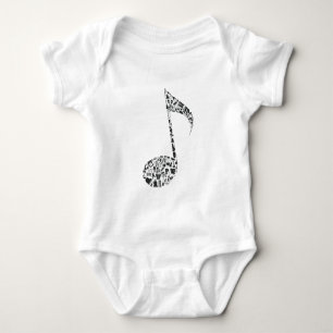 Music musical note for singer   baby bodysuit