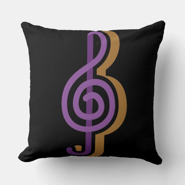 Music Musical Note Pillow (Front)
