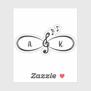 Music Musical Notes Love Infinity Symbol Custom