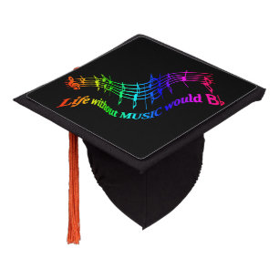 Music Musician Graduation Inspirational Quote Cap Topper