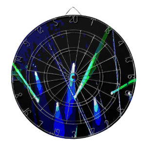 Music Night Lights- Blue1Design Dartboard