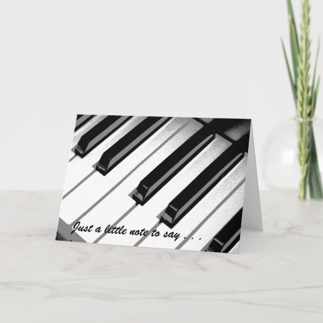 Music Note Card - Blank Inside (Front)