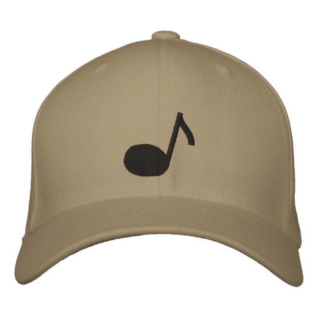 Music Note Embroidered Cap (Front)