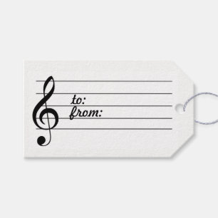 Music Note Gift Tag