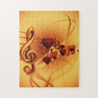 Music Note Hearts Puzzle