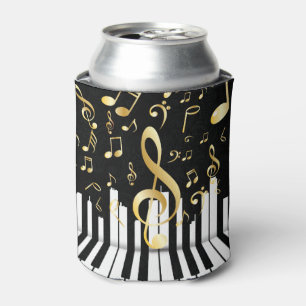 Music Note Luxury gold piano keys Can Cooler