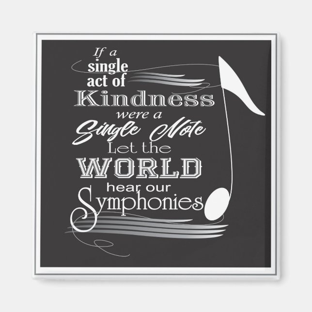 Music note magnet (Front)