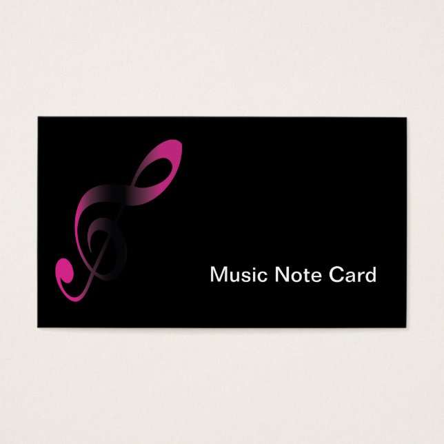 Music Note on Black Design (Front)