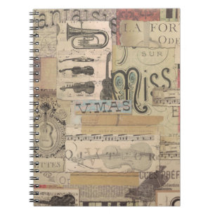 music note Pattern Music Theme Notebook
