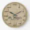 Music Note Personalizable Wall Clock