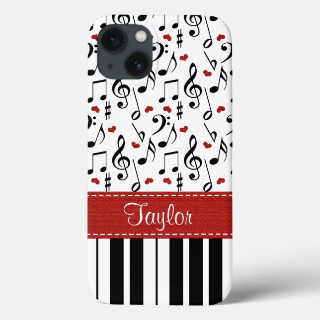Music Note Piano Case-Mate iPhone Case (Back)