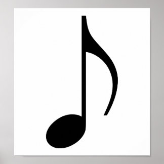 Music note poster