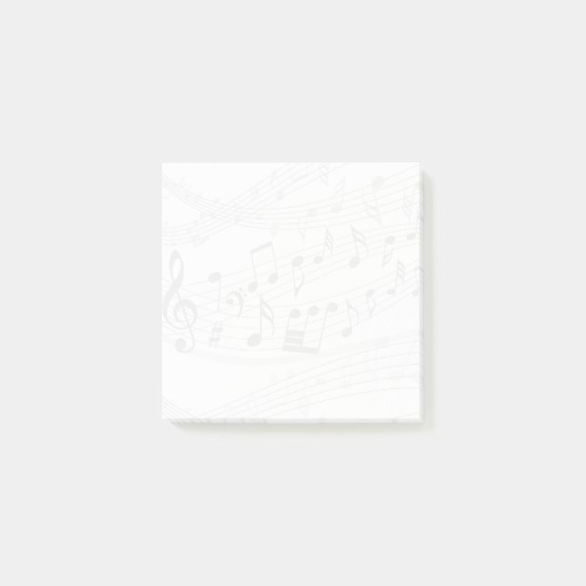Music Note Sheet Music Post-It Notes (Front)
