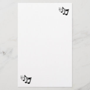 Music Note Stationary Stationery