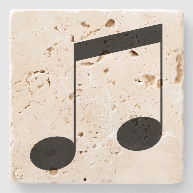 Music Note Stone Coaster (Front)