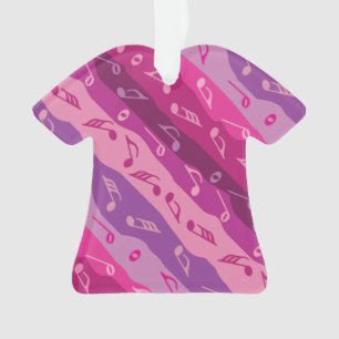 Music Note Stripes Ornament