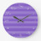 Music note time clock - purple