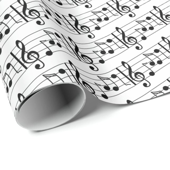 Music Note Wrapping Paper (Roll Corner)