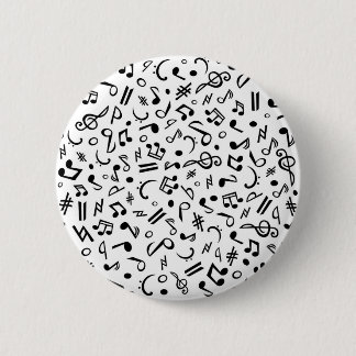 music notes 2 inch round button