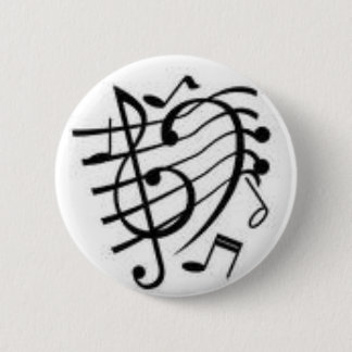 music notes 2 inch round button