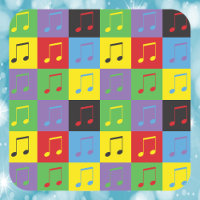 Music Notes 8th Pop Art Pattern