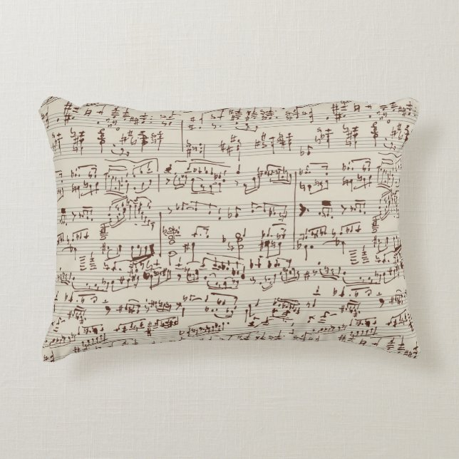 Music notes accent pillow (Front)