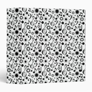 Music Notes and Clefs Binder
