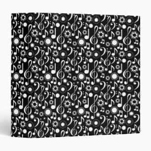 Music Notes and Clefs Binder