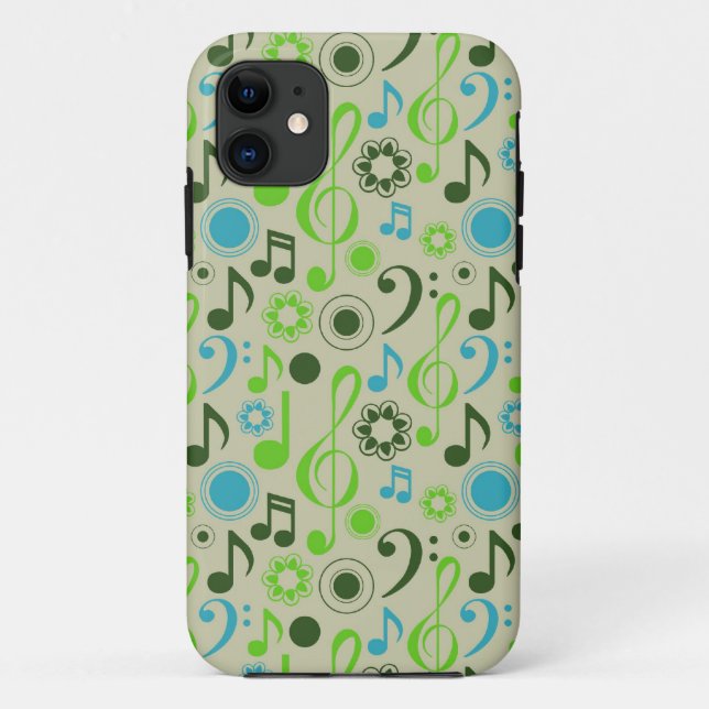 Music Notes and Clefs Case-Mate iPhone Case (Back)