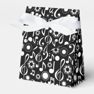 Music Notes and Clefs Favor Box