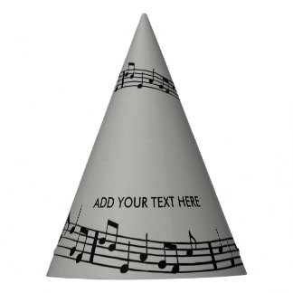 MUSIC NOTES AND VIOLIN/CELLO PARTY HATS DESIGN