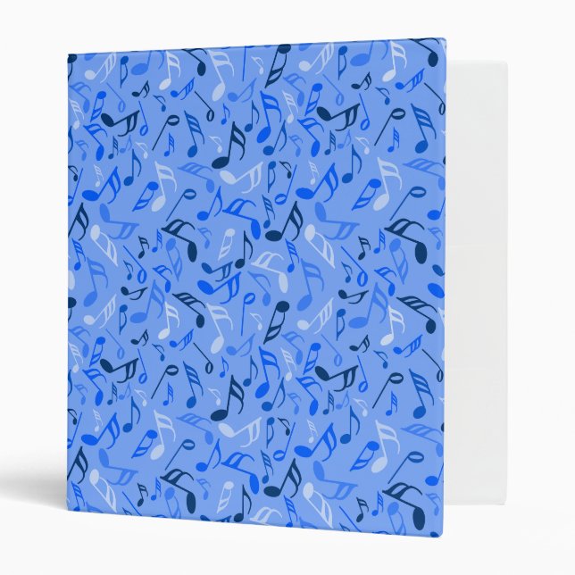 Music Notes Blue Binder (Front/Inside)