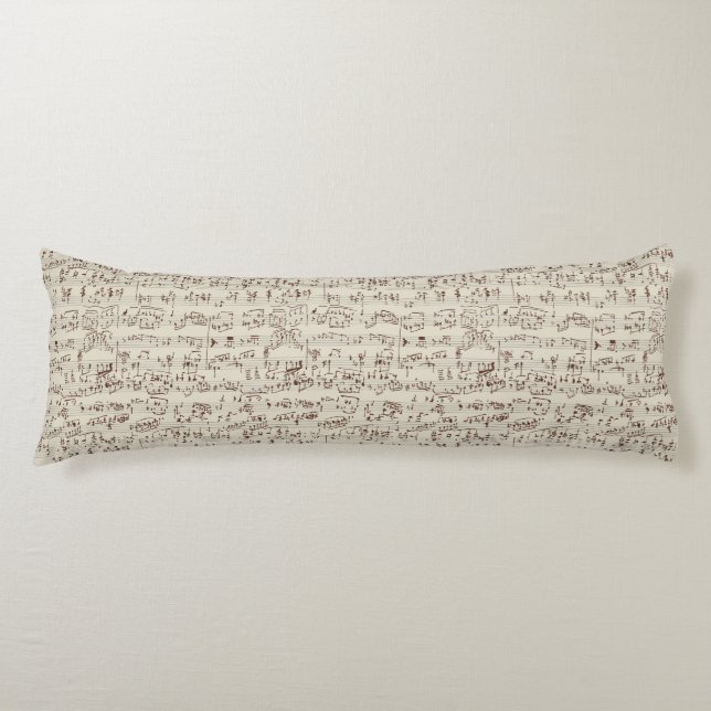 Music notes body pillow (Front)