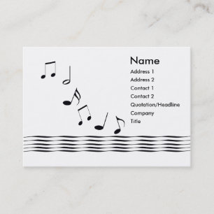 Music Notes Business Card