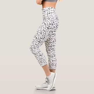 Music Notes Capri Leggings