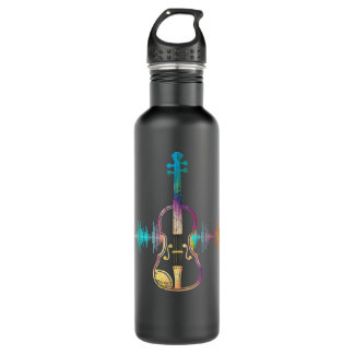 Music Notes Classical Musician Violin Player Gift 710 Ml Water Bottle
