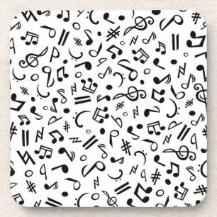 music notes coaster