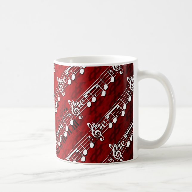 Music Notes Coffee Mug (Right)