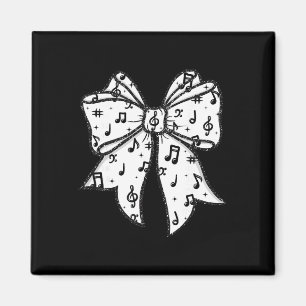 Music Notes Coquette Bow Music Teacher School Musi Magnet