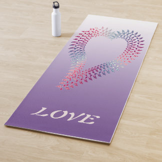 Music Notes Create a Heart Yoga Mat