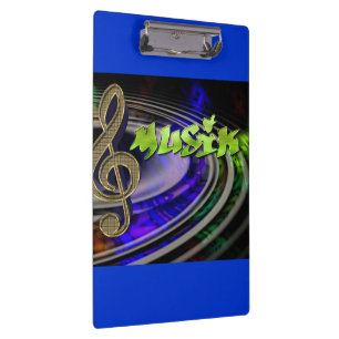 Music Notes Dance Teacher Office Home Art Clipboard