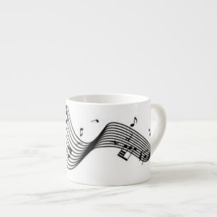 Music Notes Espresso Cup