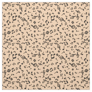 Music Notes Fabric