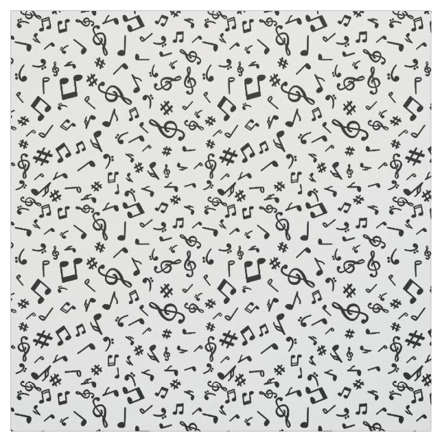 Music Notes Fabric (Swatch)
