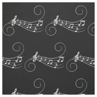 Music Notes Fabric