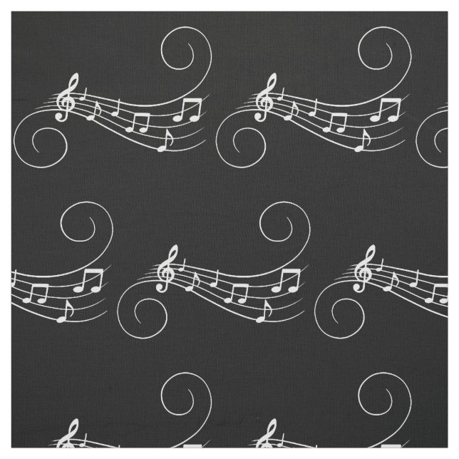 Music Notes Fabric (Swatch)