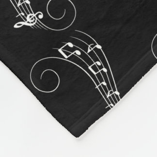 Music Notes Fleece Blanket