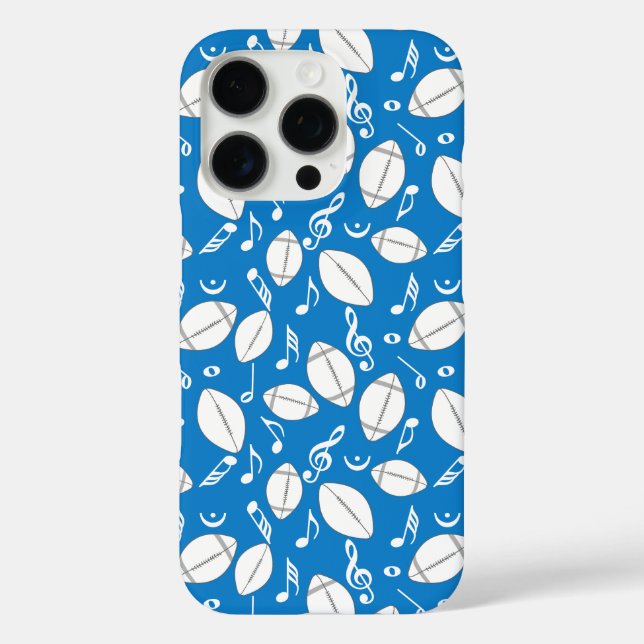 Music Notes Footballs Case-Mate iPhone Case (Back)