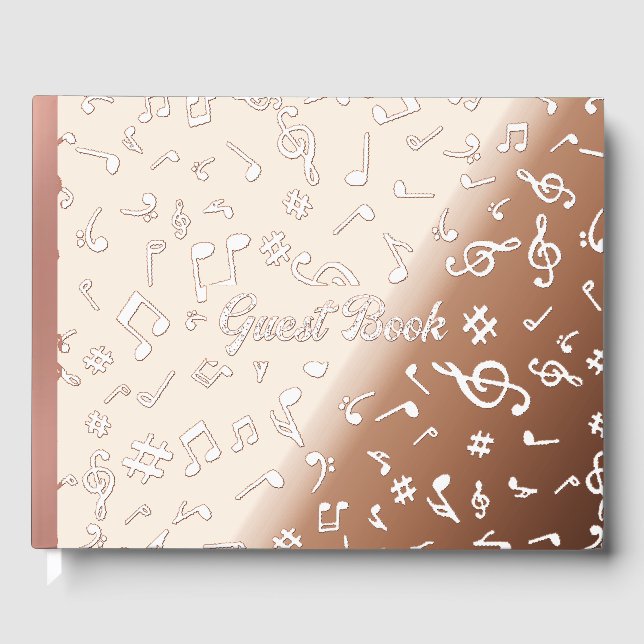 Music Notes Guest Book (Front)